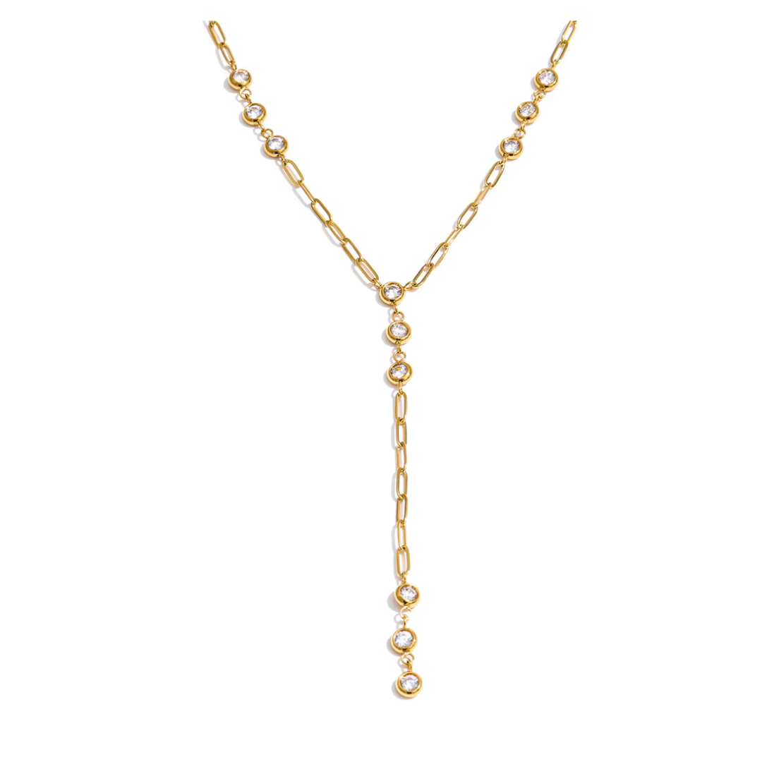 Bezel Chain Necklace