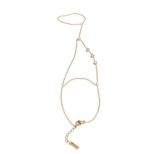 Bezel Link Hand Chain