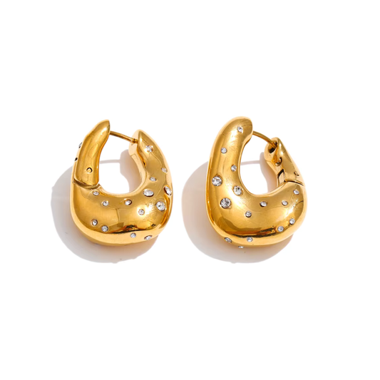 Studded Lug Hoops